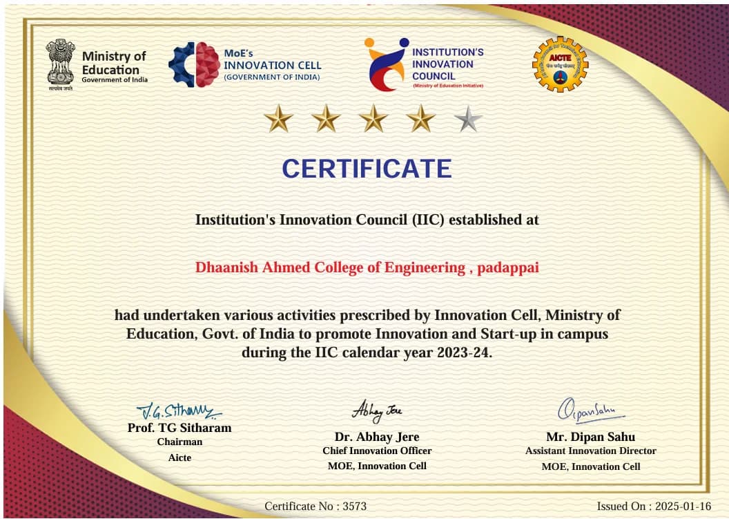 4 Star Certificate